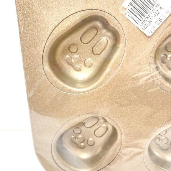 Mini Bunny Cake Pan Cute Little Easter Rabbit Cupcake Cake Mold, 6 Hold, New - Picture 4 of 8